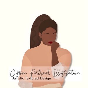 Custom Textured Portrait Illustration