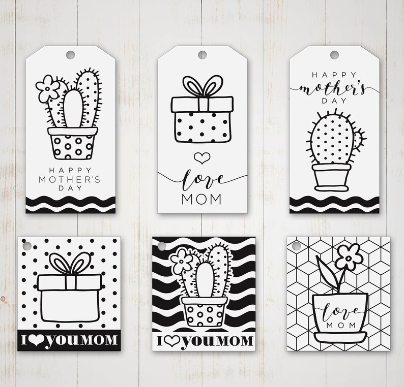 Printable Mothers Day Gift Tag Mothers Day Tags Happy | Etsy