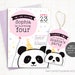 Panda Invitation, Panda Birthday Party Invitation Girl, Panda Printable ...