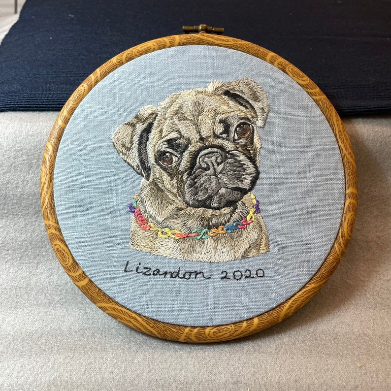 pet portrait, embroidery pet portrait, embroidery portrait, hand embroidery, pet painting, pet loss, family pet