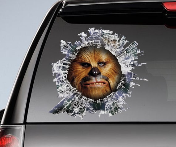 chewbacca car decal