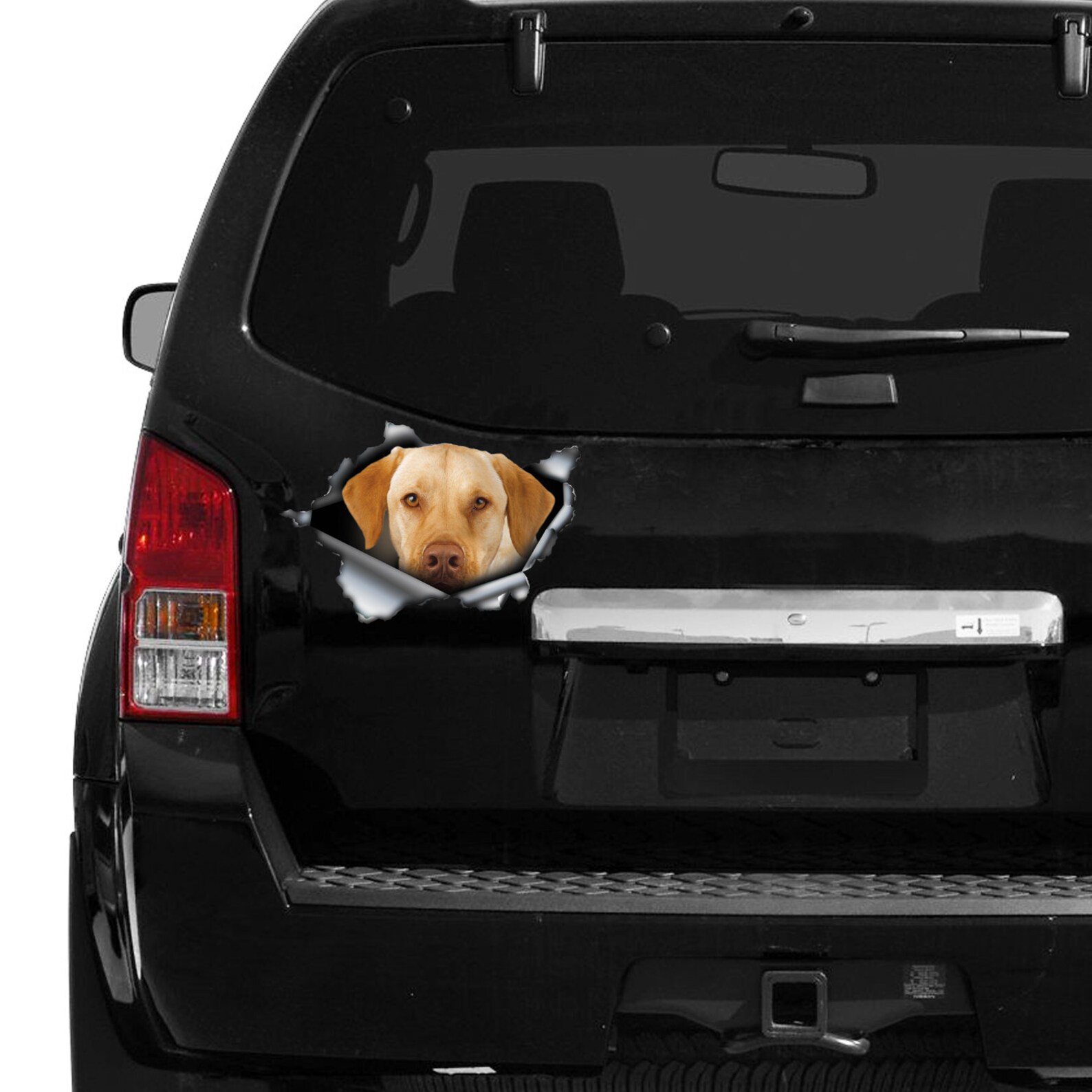 Yellow lab car decal labrador labrador car sticker Etsy