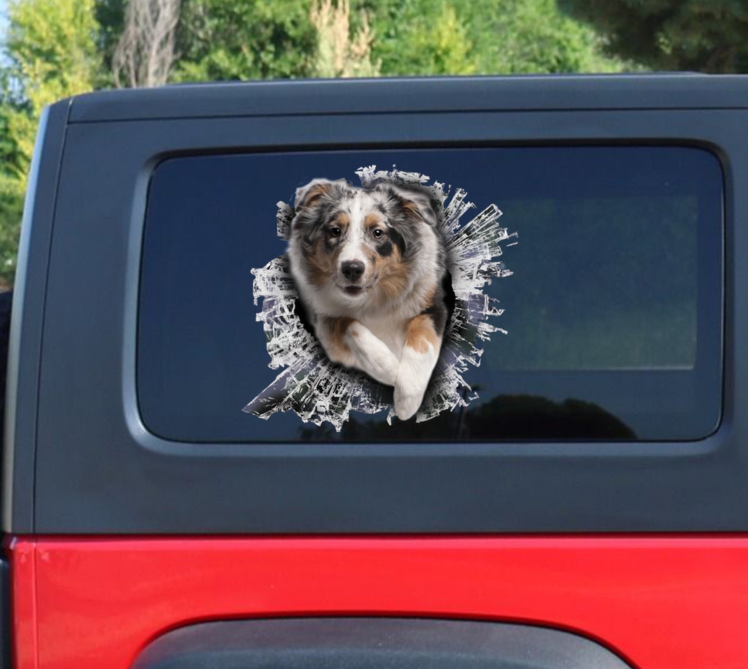 Aussie Window Decal, Australian Shepherd Sticker, Australian Shepherd