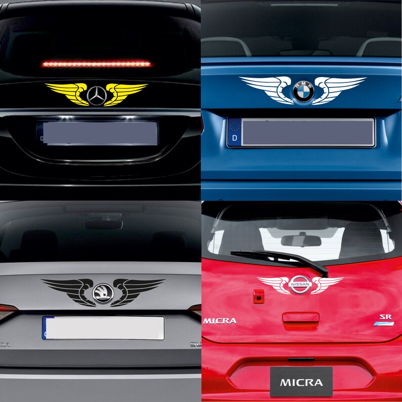 Wings Car decal vinyl decal wings for car wings sticker Etsy