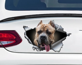 Calcomanía de coche Formentino Cane Corso, imán de Caña Corso, pegatina de coche De Caña Corso, calcomanía para mascotas