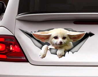 STICKER, Fennec fox , car sticker, funny sticker