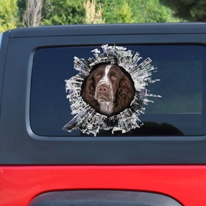 STICKER, English Springer Spaniel  window sticker, car sticker, car decal, funny decal