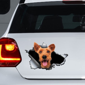 Welsh Terrier decal , Welsh Terrier sticker, Welsh Terrier magnet,  Welsh Terrier car decal