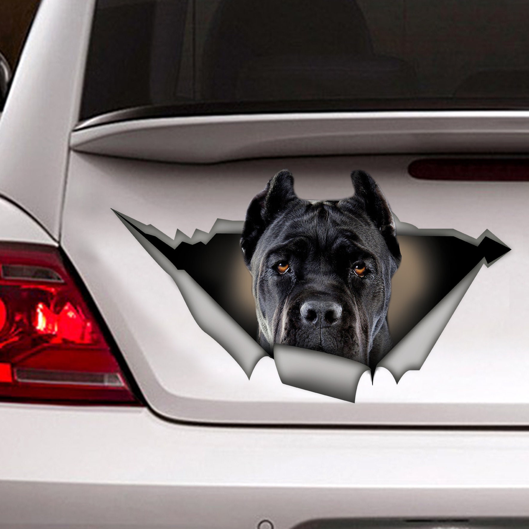 Black Cane Corso Car Decal Cane Corso Magnet Dog Decal Black