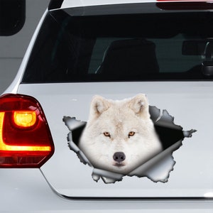 Arctic Wolf decal , Arctic Wolf magnet, Arctic Wolf sticker,  wolf decal