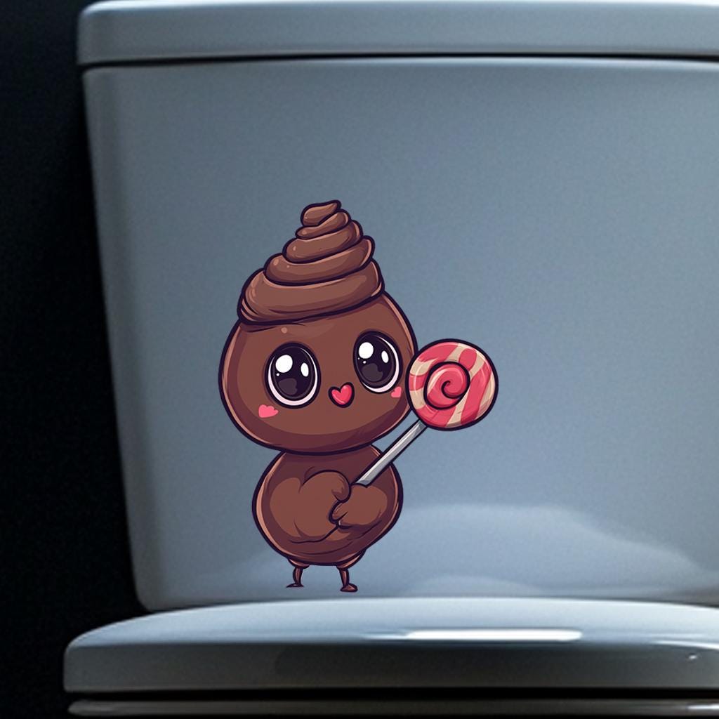 Poop Sticker, Poop Decal, Funny Bathroom Decals - Etsy
