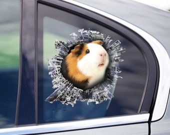Guinea Pig window decal, Guinea Pig car sticker, Guinea Pig car decal