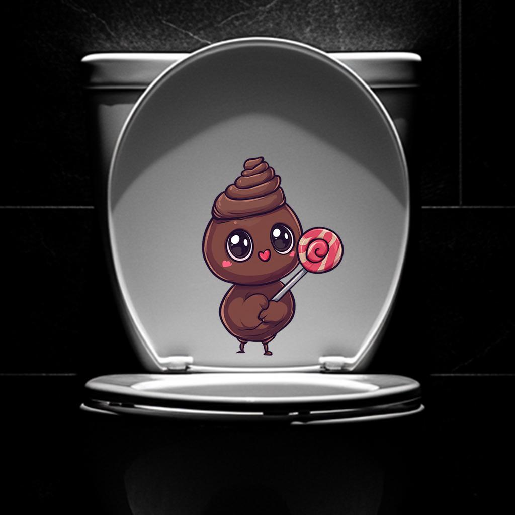 Person Poop Sticker Poop Sticker, Poop Decal, Funny Bathroom Decals - Etsy
