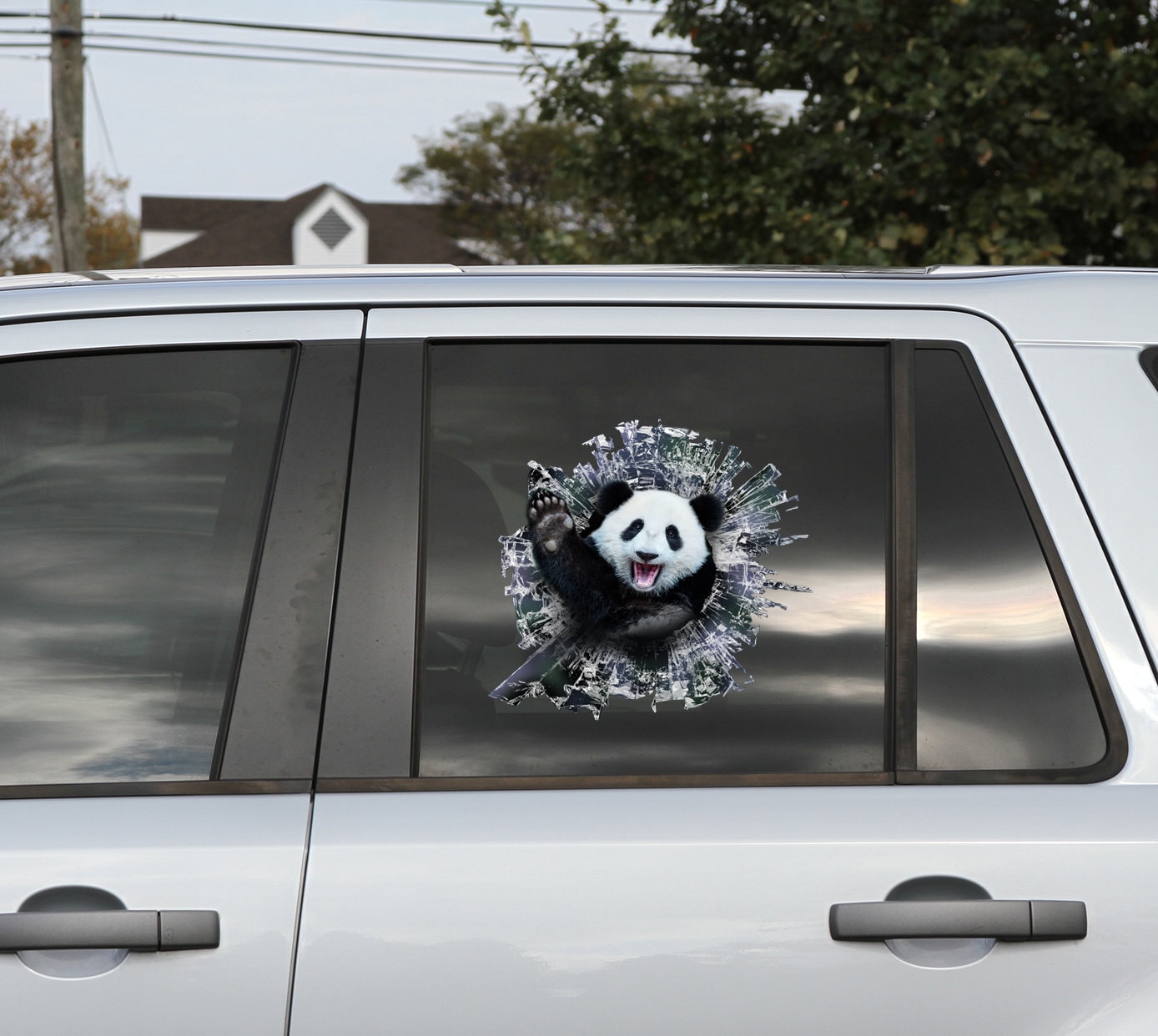 Panda Window Decal, Car Sticker, Panda Car Decal - Etsy