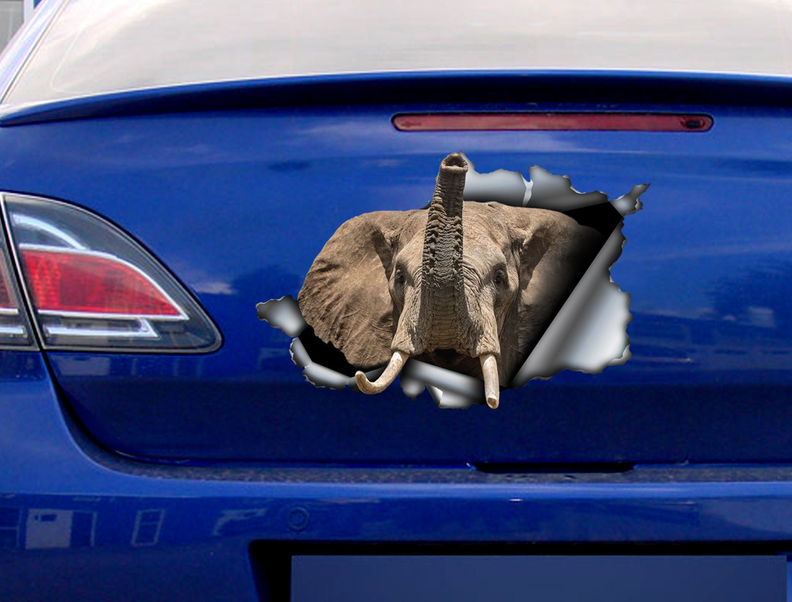 Elephant car decal Elephant car decoration Elephant Etsy