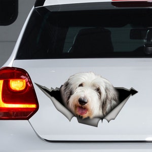 Old English Sheepdog car decal, Old English Sheepdog magnet, Old English Sheepdog sticker