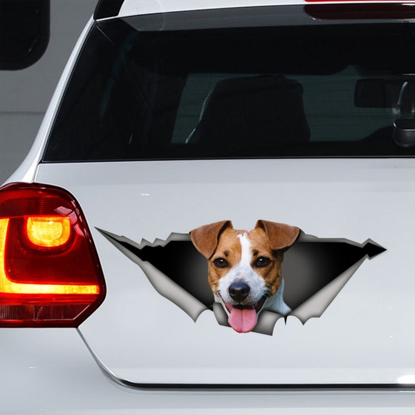 Jack Russell terrier car sticker , Jack Russell magnet, Jack Russell terrier decal, car decoration, pet decal