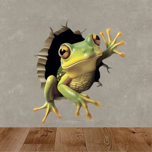 Frog sticker, Frog magnet, Frog wall decal, Frog laptop decal