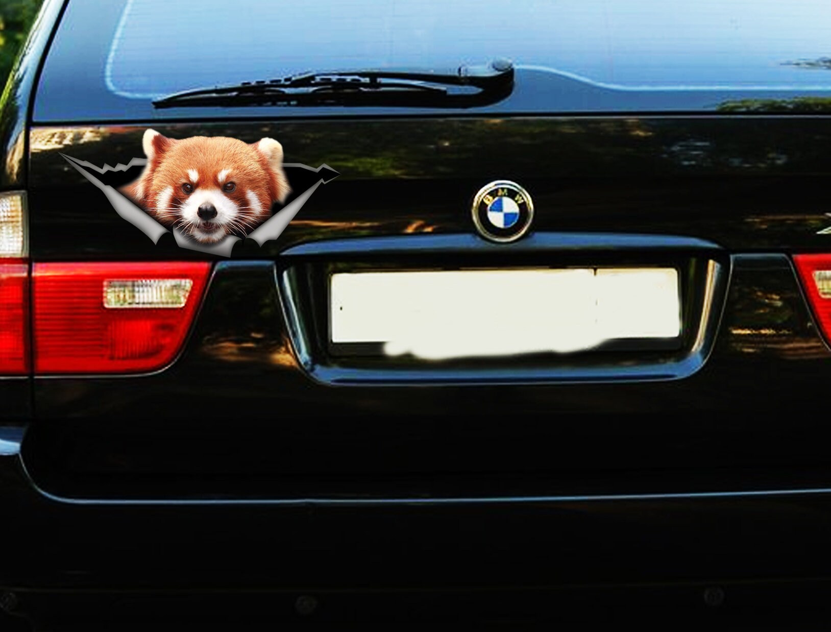 Sticker Red Panda Car , Panda Magnet , Animal Sticker, Car Sticker ...
