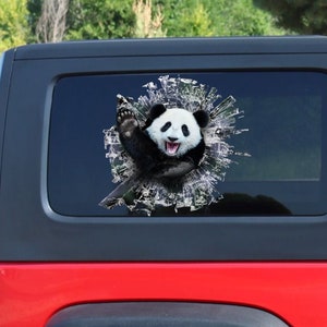 Panda window decal - .de