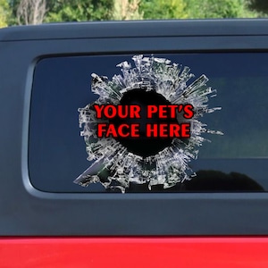 Custom window sticker, laptop sticker, funny decal, pet decal