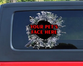 Custom window sticker, laptop sticker, funny decal, pet decal