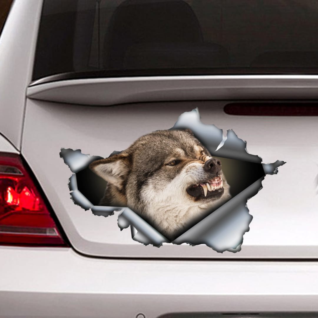 Wolf cheap car decal
