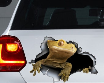 Crested Gecko car decal , Crested Gecko car sticker, Crested Gecko ,magnet