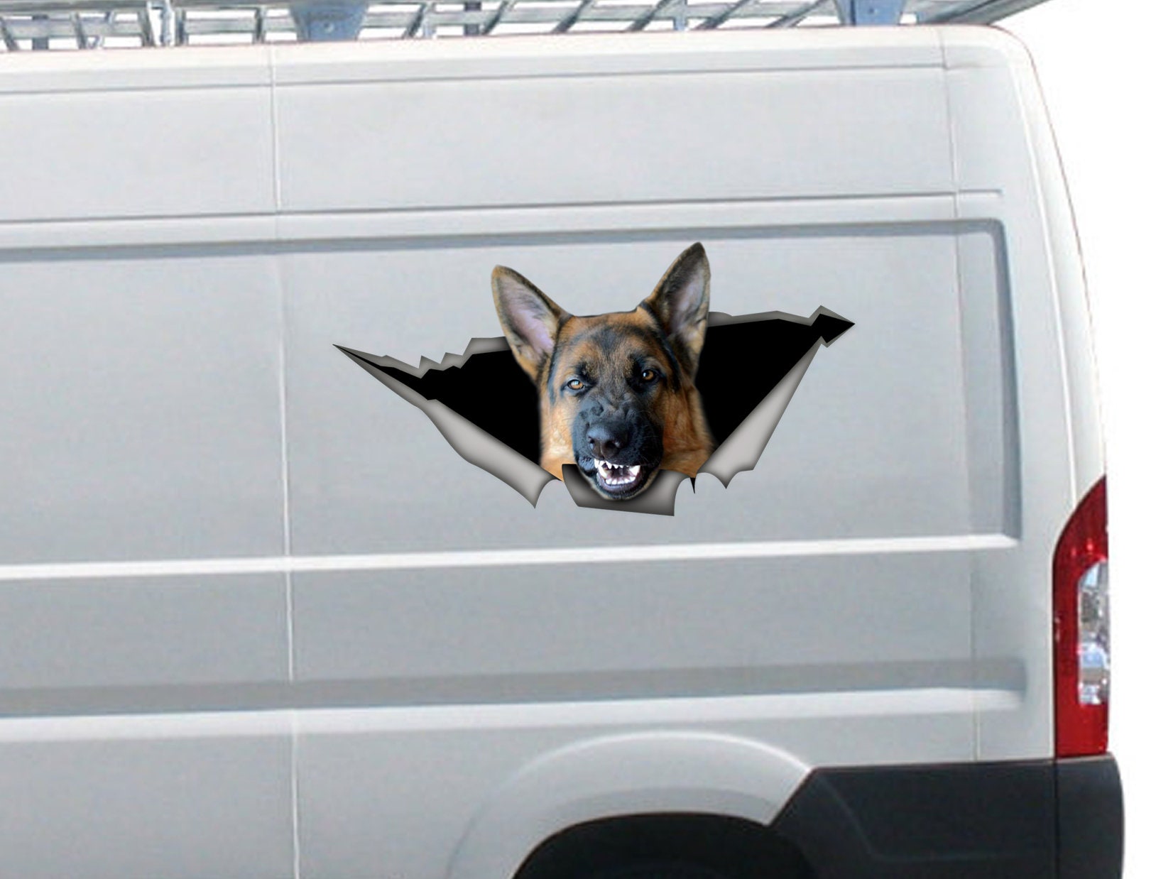 Angry German Shepherd Sticker Pet Decal Car Decal German Etsy Australia