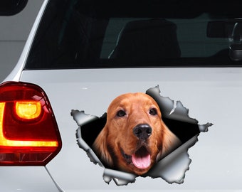 Ginger english cocker spaniel car decal, cocker spaniel magnet, spaniel sticker, spaniel decal