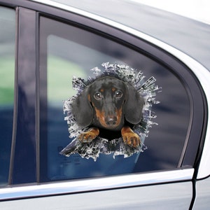 Funny Dachshund window decal, Dachshund car sticker,  Dachshund car decal