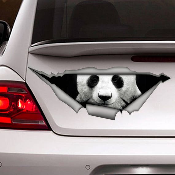 Panda Auto Aufkleber, Vinyl-Aufkleber, Auto-Aufkleber, Panda-Aufkleber,  Tier-Aufkleber, lustige Aufkleber