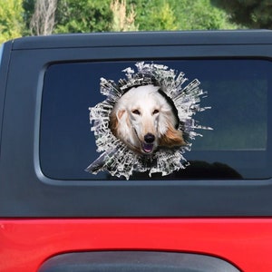 Afghan hound window decal , car sticker,  Afghan hound sticker