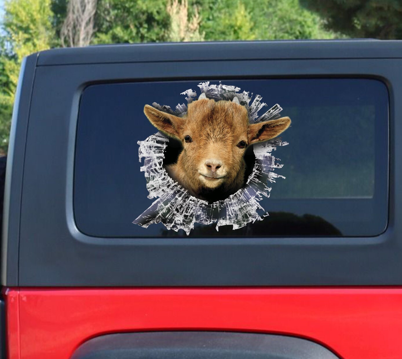 Pygmy Goat Window Decal Pygmy Goat Car Sticker Goat Car Etsy