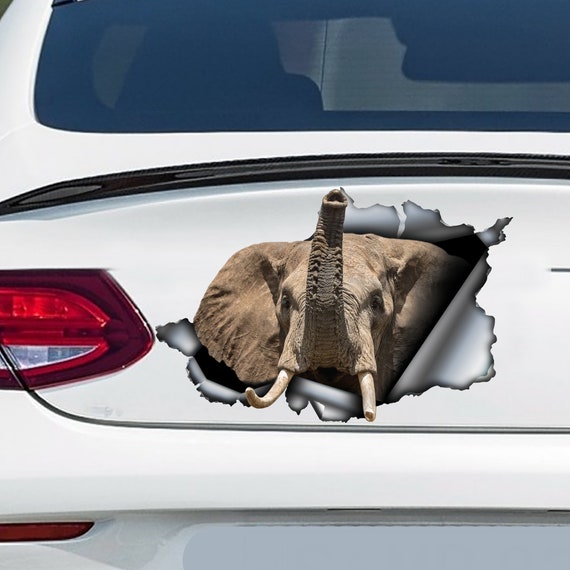 Elephant car decal Elephant car decoration Elephant Etsy