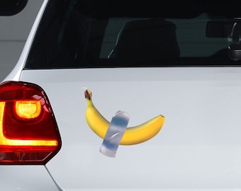 Calcomanía de plátano, imán de plátano, pegatina de plátano, imán de nevera de plátano