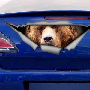 Grizzly car decal, Grizzly  sticker, Grizzly magnet ,bear laptop sticker