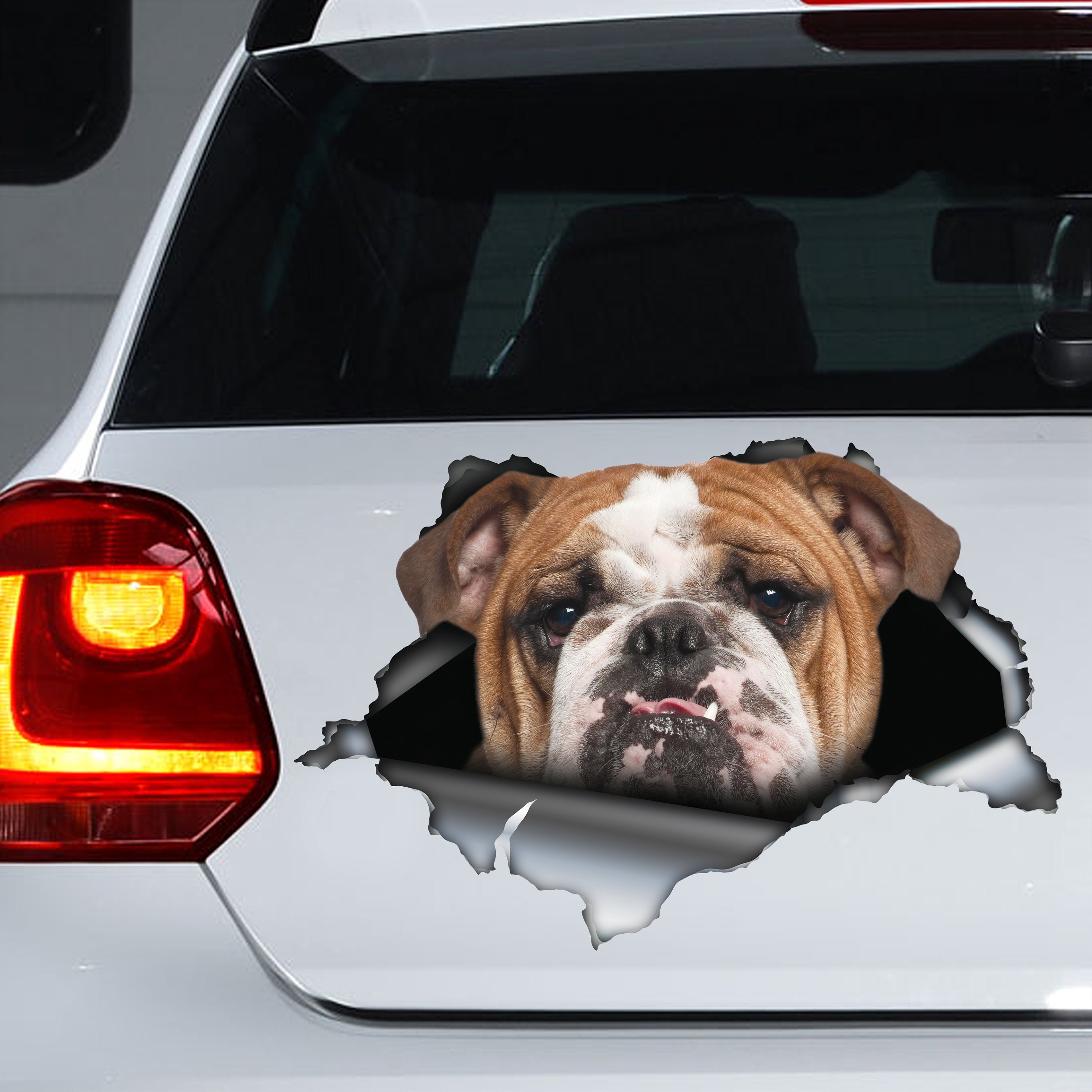 Sticker voiture chien - Mon Bouledogue Français - Sticker voiture