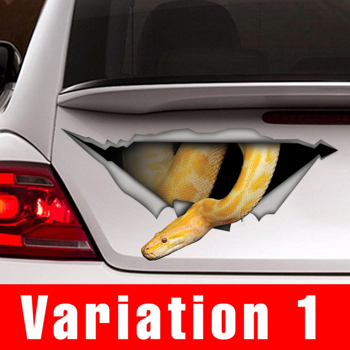 Albino Burmese Python Car Decal Vinyl Decal Car Decoration - Etsy