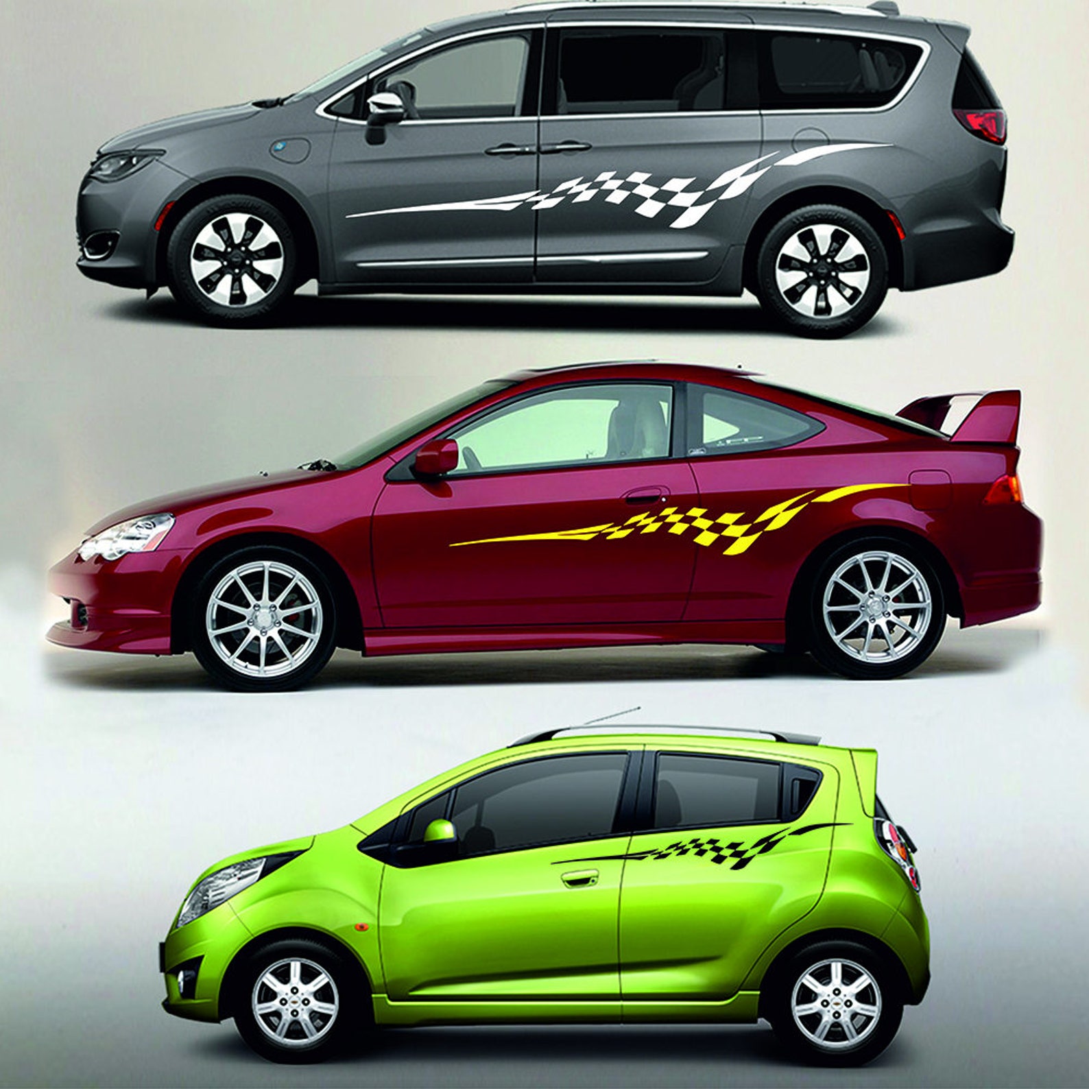 Car Decal Lines 2 Set Car Sticker Decal for Man Car Etsy