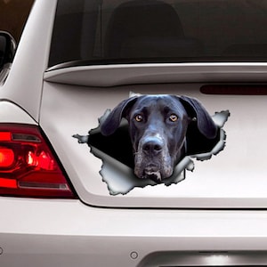Black Great Dane  sticker , Great Dane magnet, car sticker , Vinyl decal, Black Great Dane decal