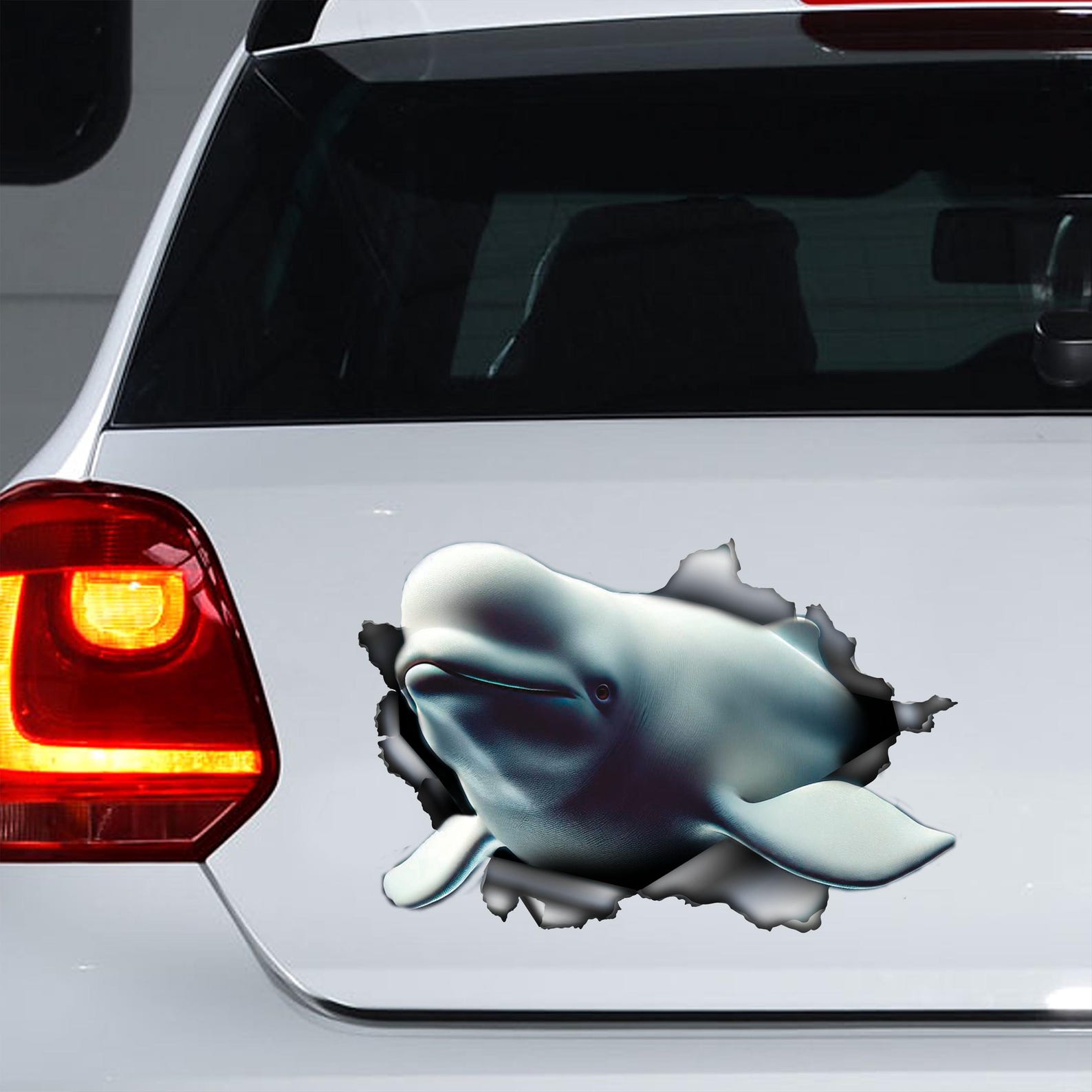 Beluga Whale Decal, Beluga Whale Magnet, Whale Car Sticker, Fish Decal ...