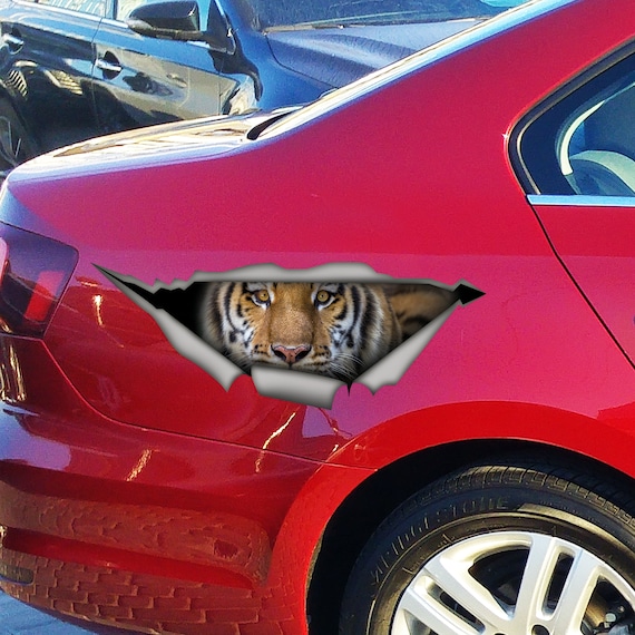 Tiger Auto Sticker, Tiger Auto Aufkleber, Tiger Magnet - .de