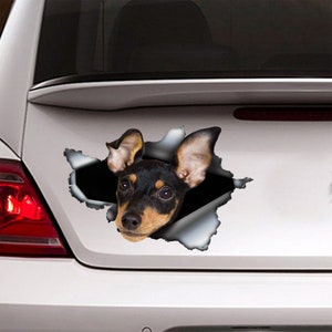 Miniature pinscher car decal , Miniature pinscher magnet, car decoration, pinscher   sticker