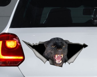 Black panther car sticker best sale