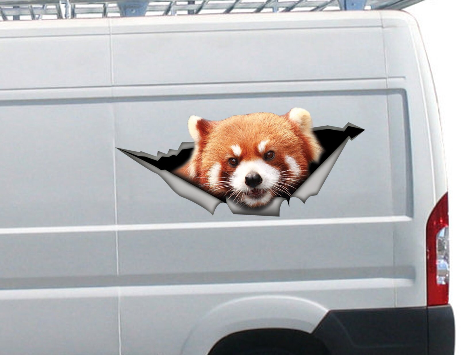 Sticker Red Panda Car , Panda Magnet , Animal Sticker, Car Sticker ...