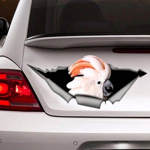 Cockatoo  decal, parrot decal, bird sticker, cockatoo decoration