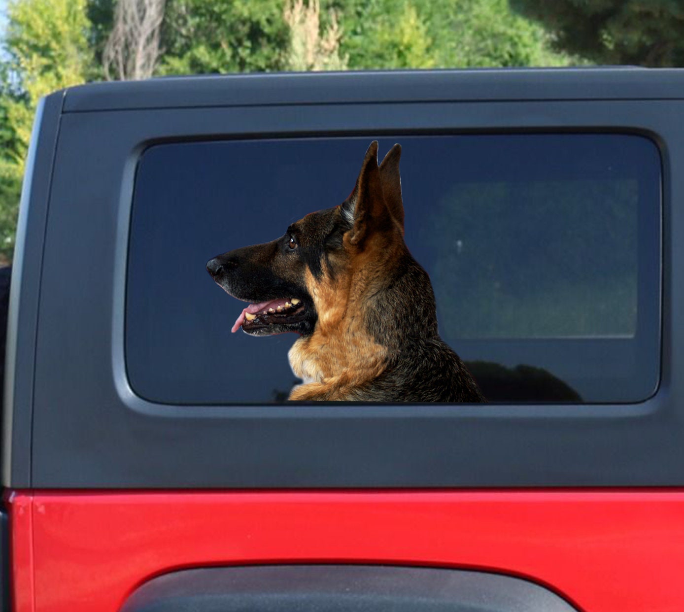 Gsd Sticker German Shepherd Car Window Sticker , German Shepherd Sticker, German ...