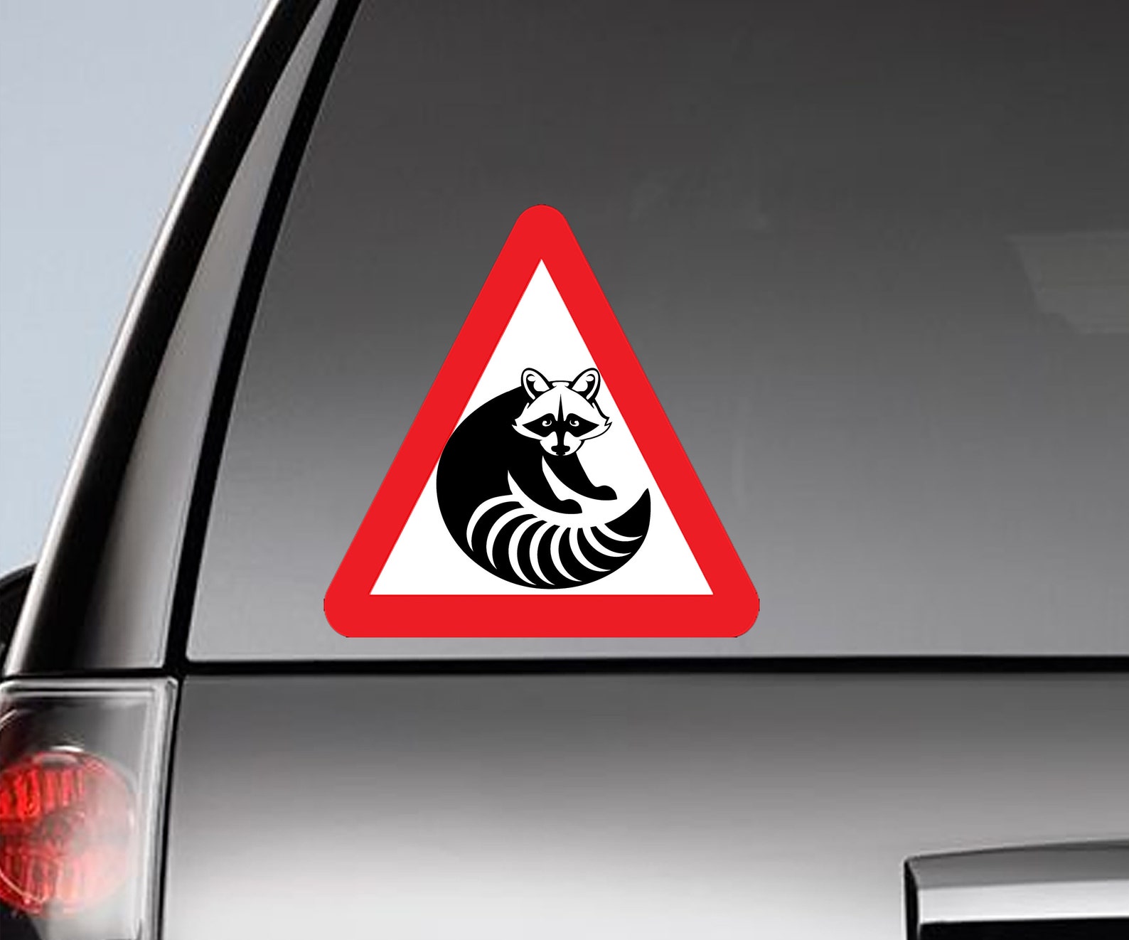 Raccoon Sign Raccoon Decal Raccoon Funny Car Sign Etsy