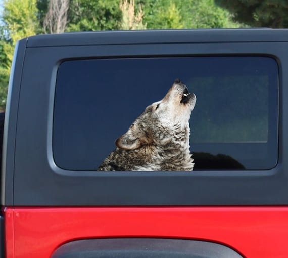 Wolf Decal Wolf Window Sticker Car Sticker Funny Sticker Etsy